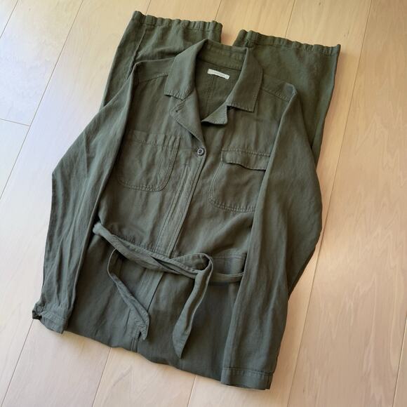 Outerknown Jumpsuit Women's Medium Green Minimalist Utility Military New York - Picture 2 of 11